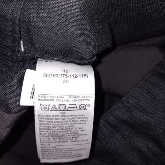 GAP WOMEN'S PLEATED LINEN BLEND PANTS - Picture 5 of 12